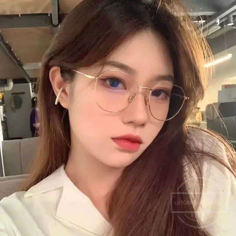 Luxury Myopia Glasses Classic Vintage Anti-blue Light Eyeglasses Women Men Minus Diopter Eyewear Prescription with 0 -0.5To -6.0