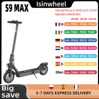 isinwheel S9 Max Adult Electric Scooter 500W Motor Electric Scooter 36V 10.4Ah Battery 10 Inch Foldable City commuting E-Scooter