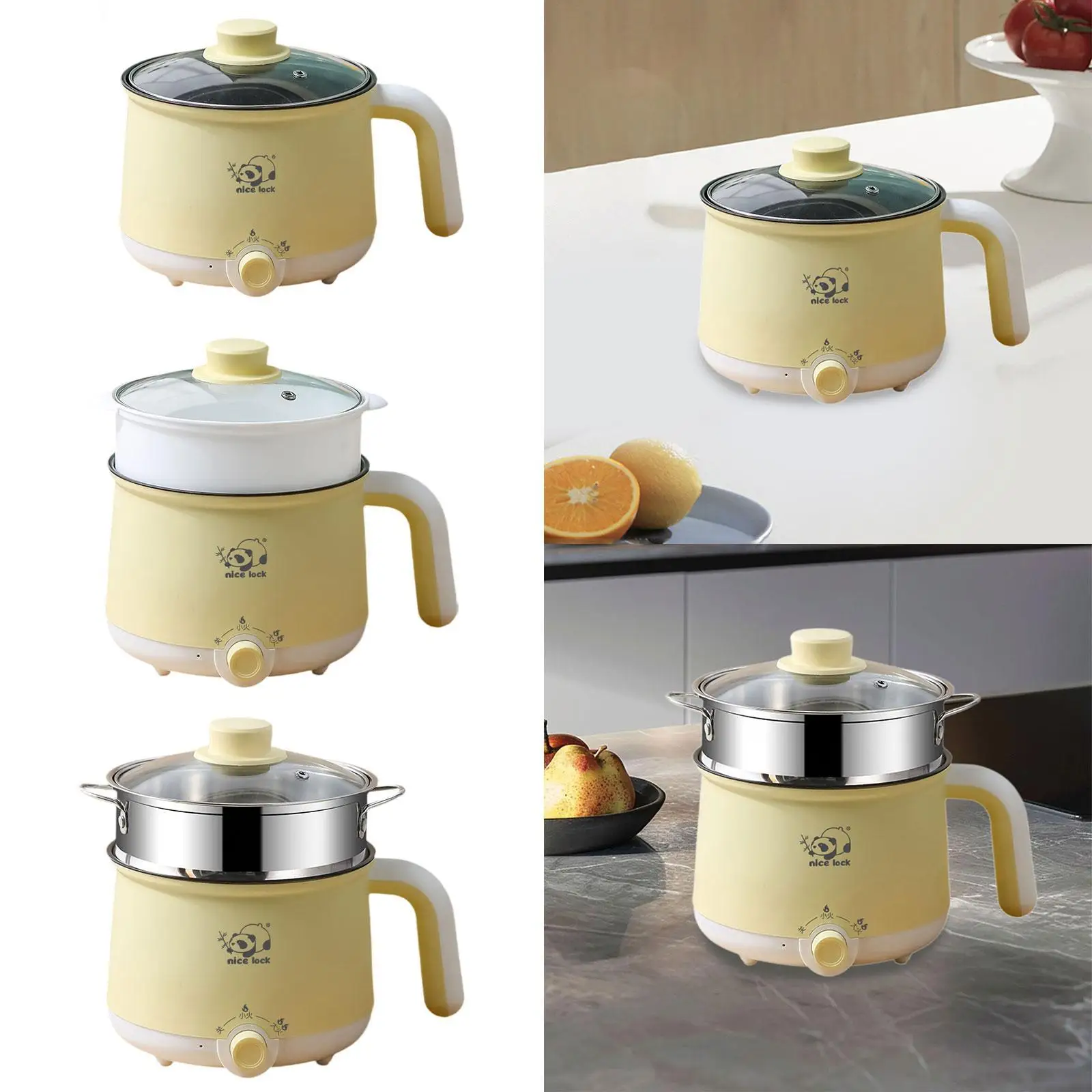 Multi Functional Mini Cooker Pot Electric Rice Cooker for Fry Pasta Oatmeal