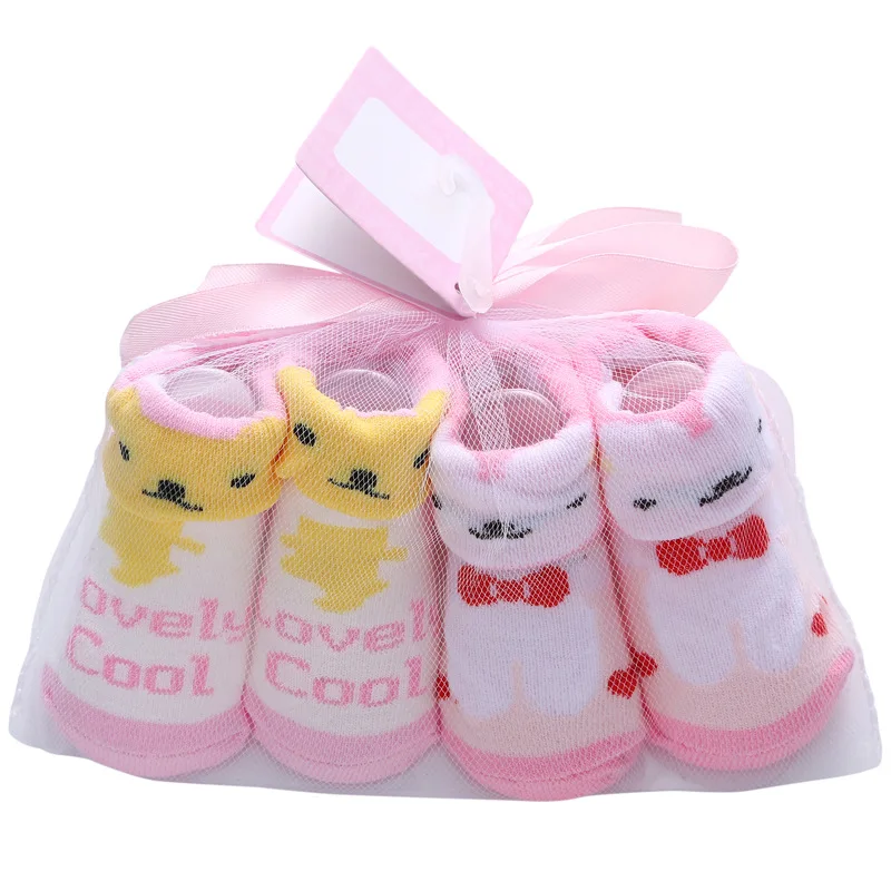 2Pairs/lot Infant Baby Socks Autumn Cotton Baby Socks for Girls Newborn Boy Toddler Fashion Socks Baby Clothes Accessories 0-12