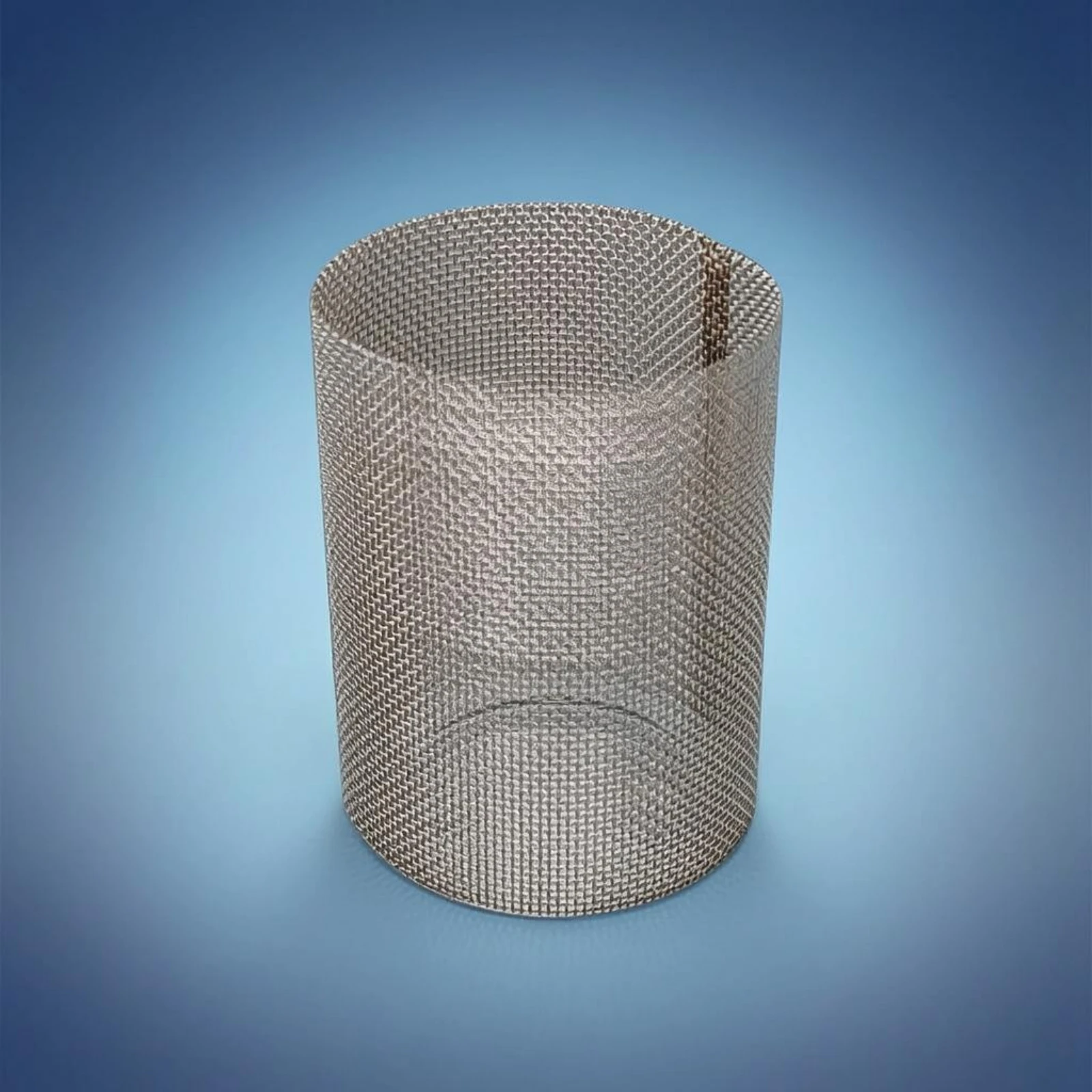 Cylindrical Filter Insert Open-Ended Mesh Filter Screen Sediment Strainer Insert Reusable Hardware Part Silver