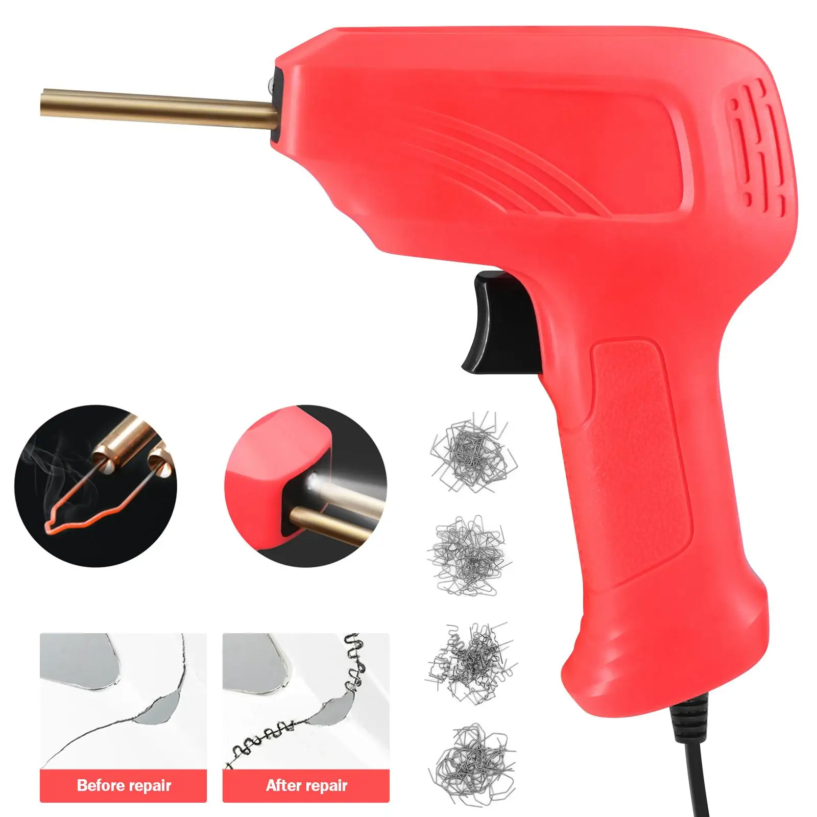 Stapler Plastic Welder for Repairing Bumpers Plastic Rings Headlights