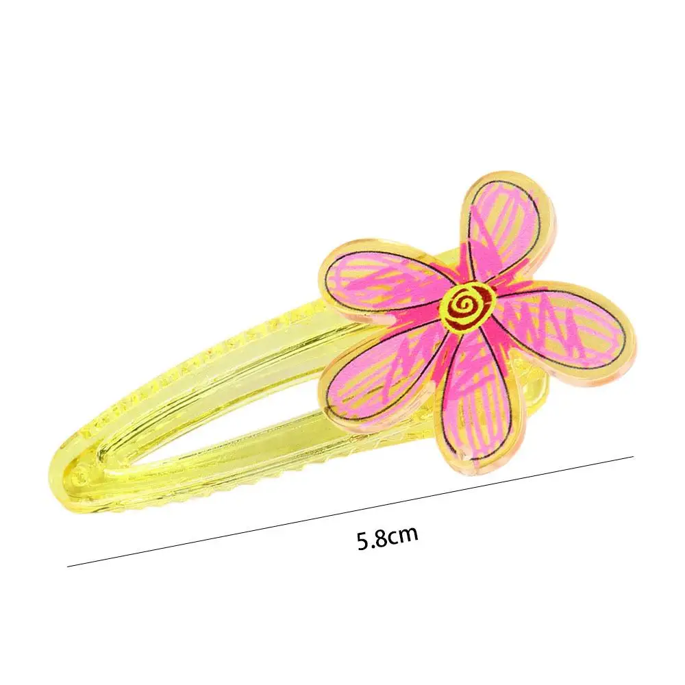 Hair Accessories Girl's Headdress Spring Summer Duck's Beak Hairpin Women's Small Barrette Side Hair Grip Flower Hair Clip