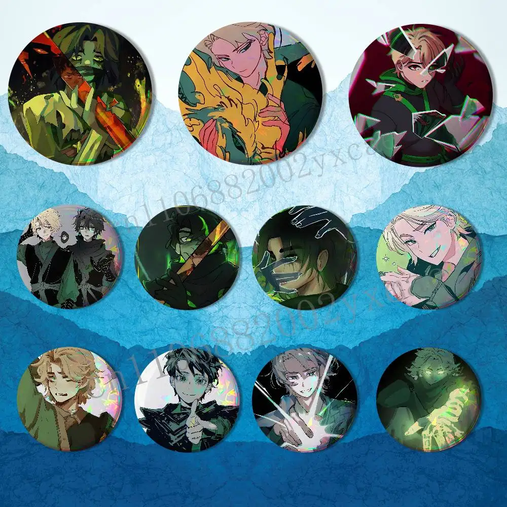 Artistic fan works Morro and Lloyd Garmadon Round Exquisite Badge Brooches Creative Pins For Clothes Hat Backpack Accessories