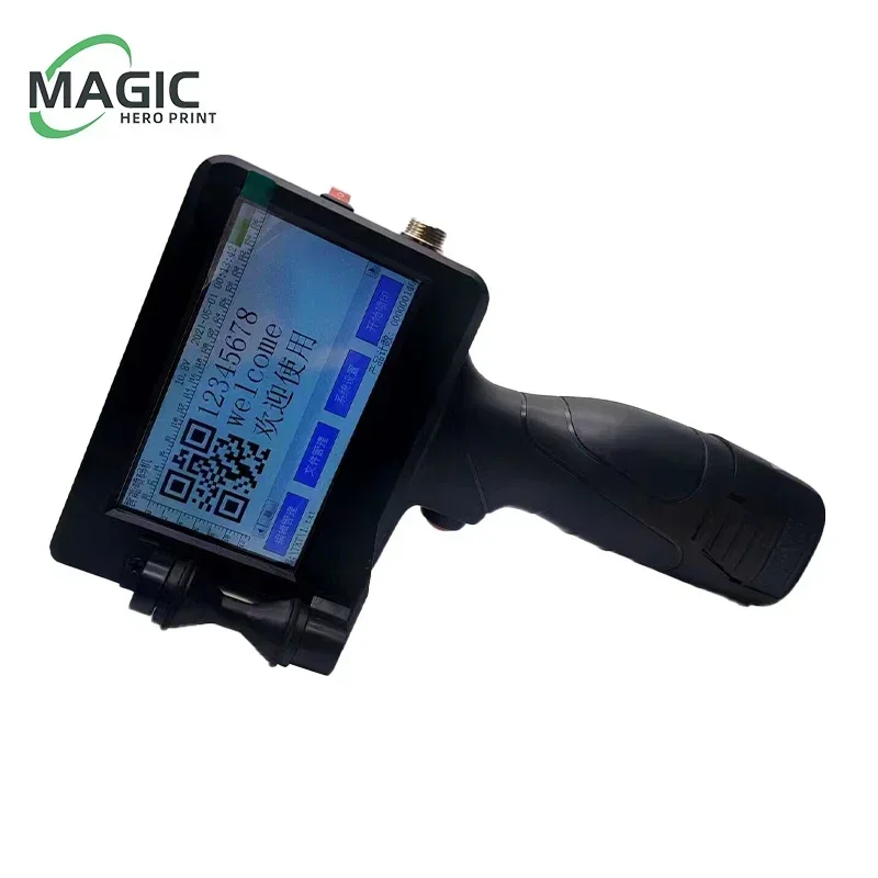 Imagem -05 - Portátil Handheld Inkjet Printer Data de Produção Barcode Label Code Machine Número do Lote qr Permanente Secagem Rápida 12.7 mm