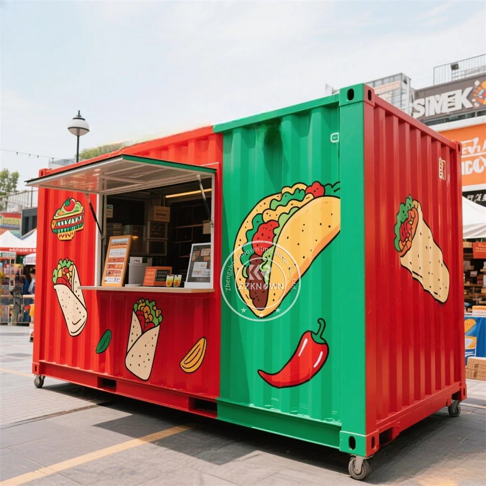 

Сборный мобильный офисный контейнер для гостиной, индивидуальный кофейный киоск, бар, уличный ресторан, полный кухонный контейнер для бара