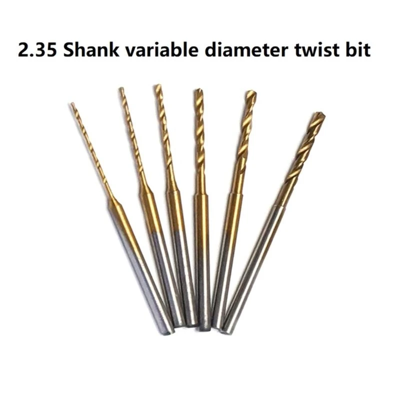 10 pezzi Mini Twist Twist Bitt trapano per perforazione precisioni in legno e metallo