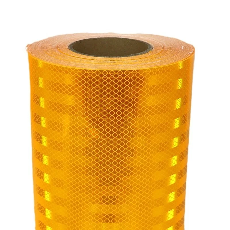 High Visibility Traffic Post Anti-Collision Reflective Decal Yellow Reflective Tape Super Strong Reflective Film Safety Sticker