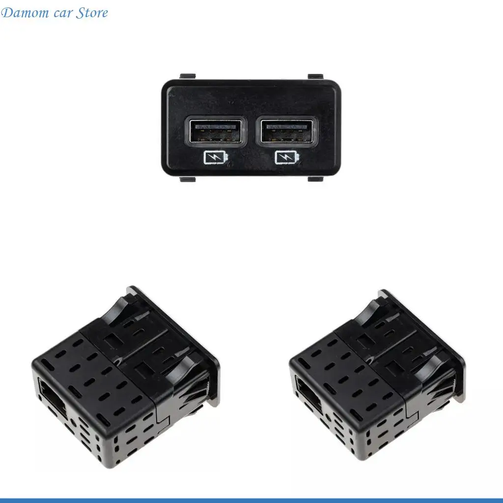 

A2UC Plastic USB Auxiliary Socket Featuring Intelligent Charging Easy Install USB Port Adapter for Autmotives
