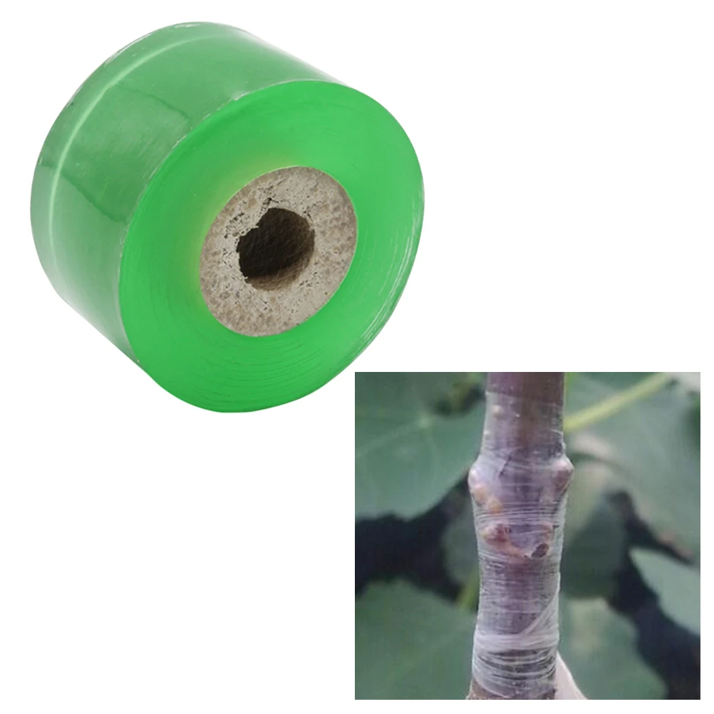 

2.5Mm Green Grafting Tape Self-Adhesive Stretchable Moistureproof Polyethylene Film For Fruit Trees Citrus Avocado Pecans