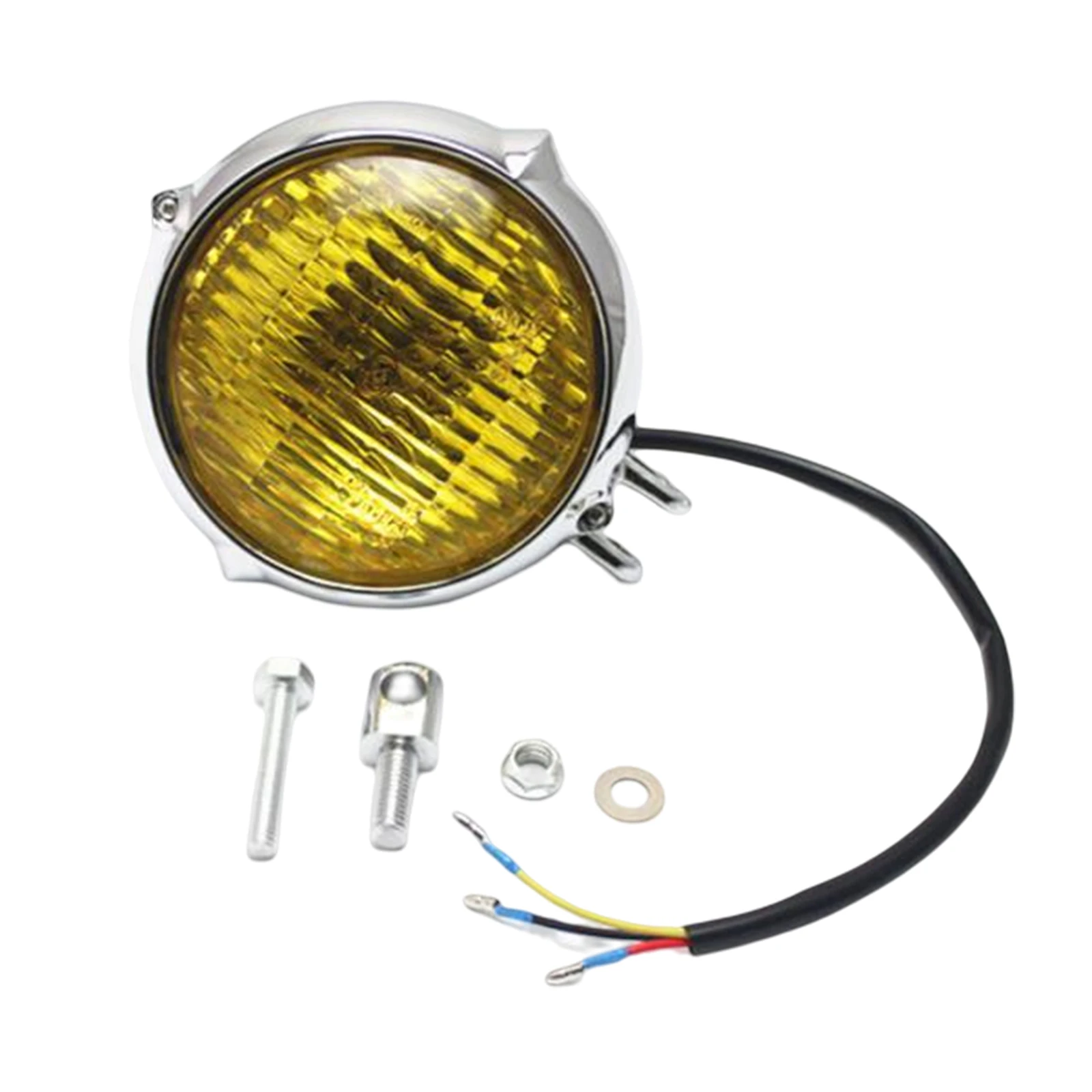 Motorcycle Headlight High/Low Beam Head Light Retro Modification Accessories Light Replaces for Motorcycles Bike Chopper Touring