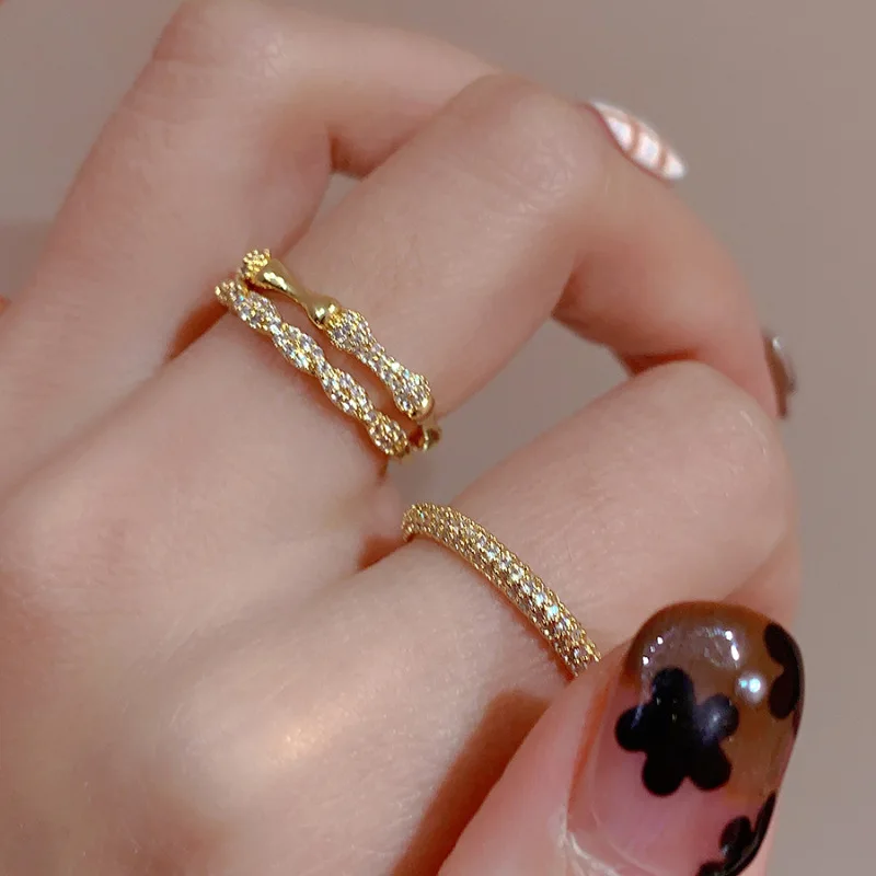 925 Sterling Silber Liebesherz Ausgehöhlter Ring für Frauen und Mädchen, Extrem Feiner Koreanischer Ins-Schmuck, Geschenk, Dropshipping – Detail 25
