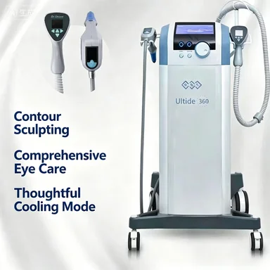 4th Generation 360° Collagen Gun Beauty Analysis Device, Facial Lifting Machine, Body Tightening & Contouring Equipment for Prof