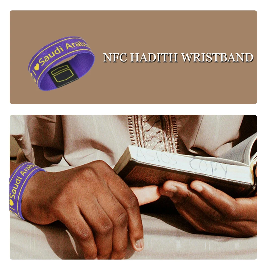 

Wristband Muslim Quran learning devices Daily Bracelet NFC Inspirational Daily Bracelet Ramadan for Ramadan Muslim Gift