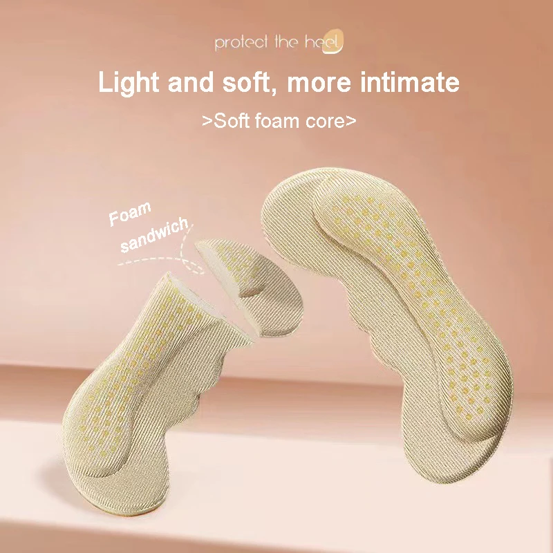 Heels Protector Adjust Size High Heel Sticker Pad Liner Grips Pain Relief Foot Care Insert Women Insoles for Shoes Accessories