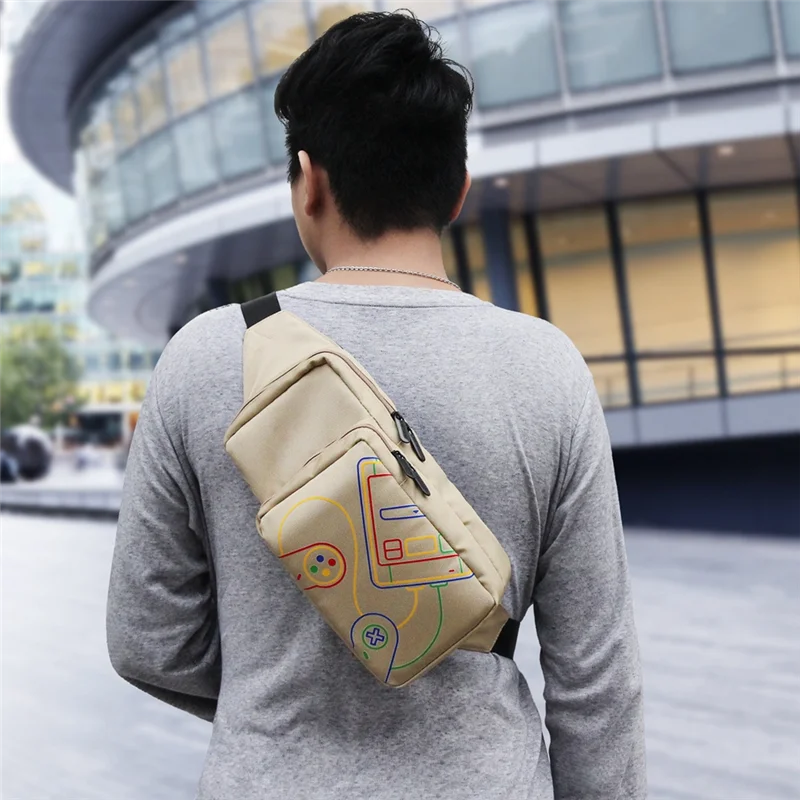 【Last-Chance!】For Switch OLED For NS Chest Shoulder Bag Crossbody Bag Multifunctional Storage With Handle For Gaming Accessories