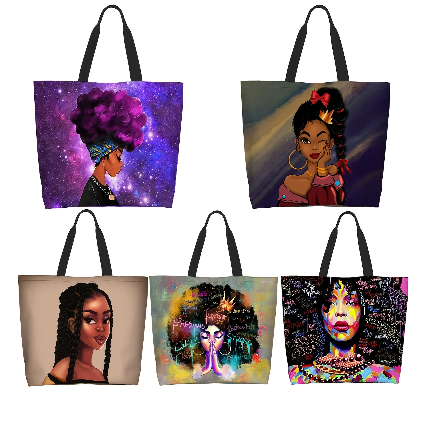 

Versatile, Stylish African American-Inspired Men's Tote Bag - Large Capacity, Foldable & Sandproof for Beach, Gym, Travel