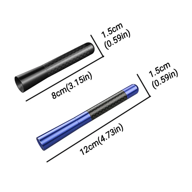 8CM 12CM Universal Car Roof Radio Antenna for GRECALE Carbon Fiber Auto Signal Aerial Accessories