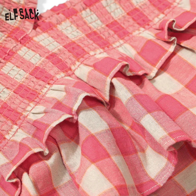 ELFSACK 2024 summer new arrival picnic travel vacation holiday soft comfortable fitted
