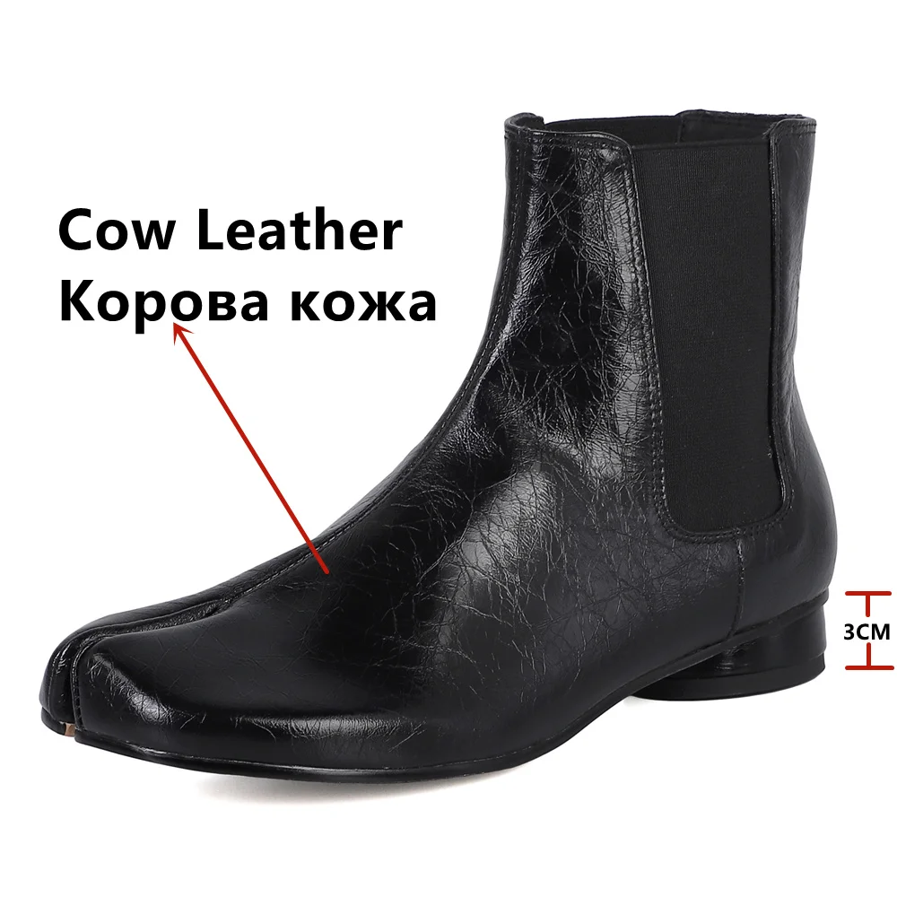 FEDONAS Newest Fashion Low Heels Women Ankle Boots Autumn Winter Genuine Leather Quality Office Ladies Short Boots Shoes Woman image 2
