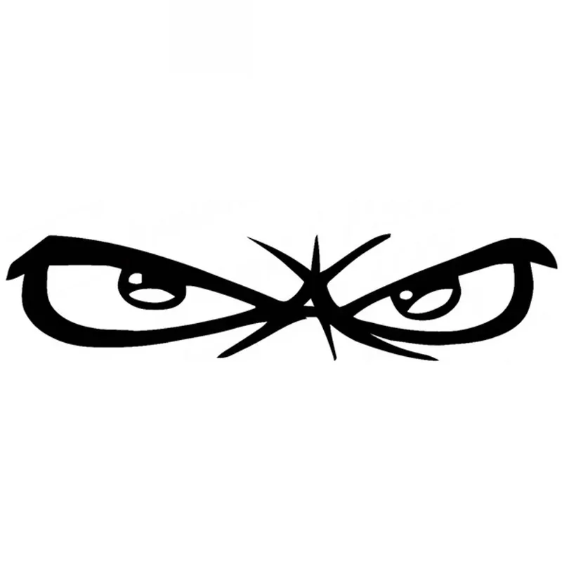 

Car Sticker Angry Eye Mad Eyes Creative Car Modeling Car Decorative Sticker PVC Decal Waterproof Sunscreen Black/White,22cm*5cm