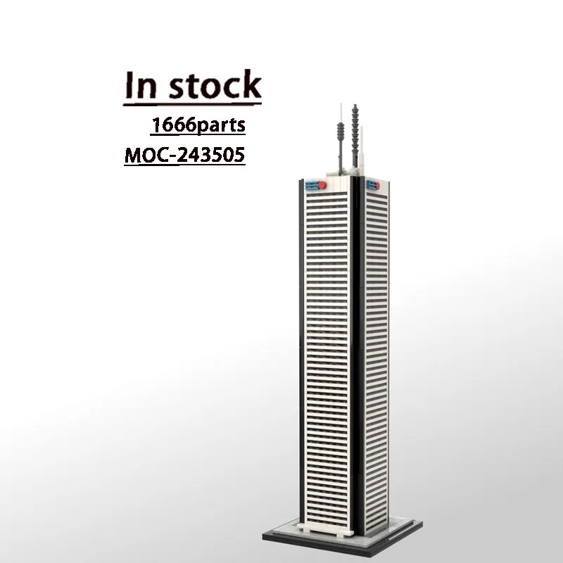

Конструктор MOC-243505: Модель знаменитого небоскреба города в масштабе 1:800, 1666 деталей. Игрушка-подарок для мальчиков, взрослых и детей на День рождения и Рождество.