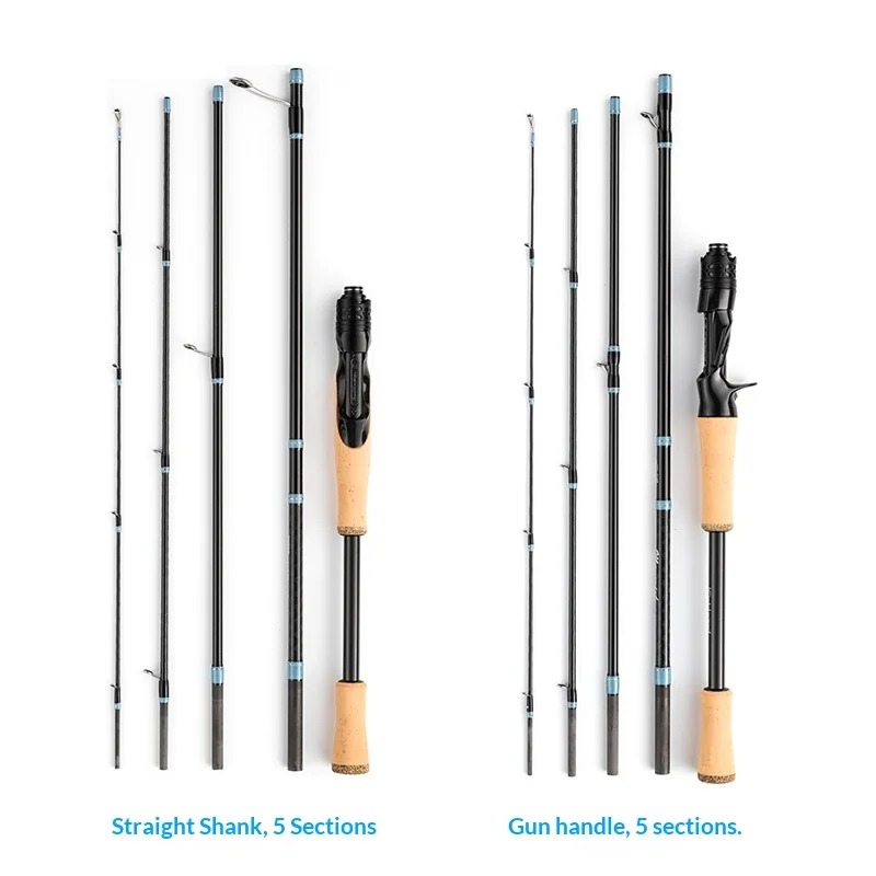 cana-de-pescar-portatil-ishband-lone-ranger-de-5-secciones-con-guias-fuji-completas-ligera-69-gramos-con-mango-recto-o-tipo-pistola