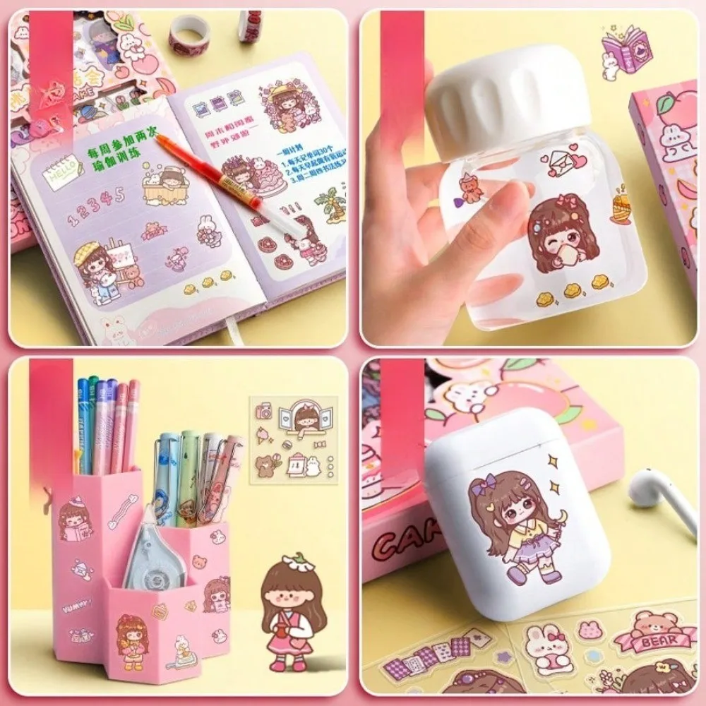10/50/100pcs Whimsical Cartoon Sticker Collection - Fun Colorful Adhesive Stickers for DIY Journaling Notebook Laptop Decoration image 4