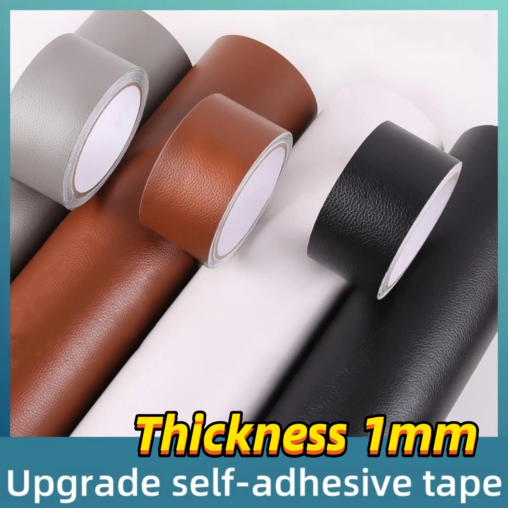 Leather Seat Repair Tape Waterproof Thickening Self Adhesive Leather Repair Patch for Sofa Car Seats Bed Wear-Resistant Stickers 