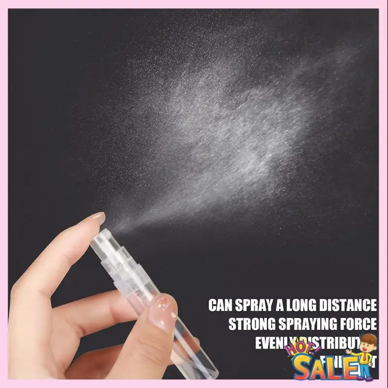 

A88X 200 PCS Mini Spray Bottles Perfume Bottles Transparent Plastic Refillable Fine Mist Perfume Atomizer