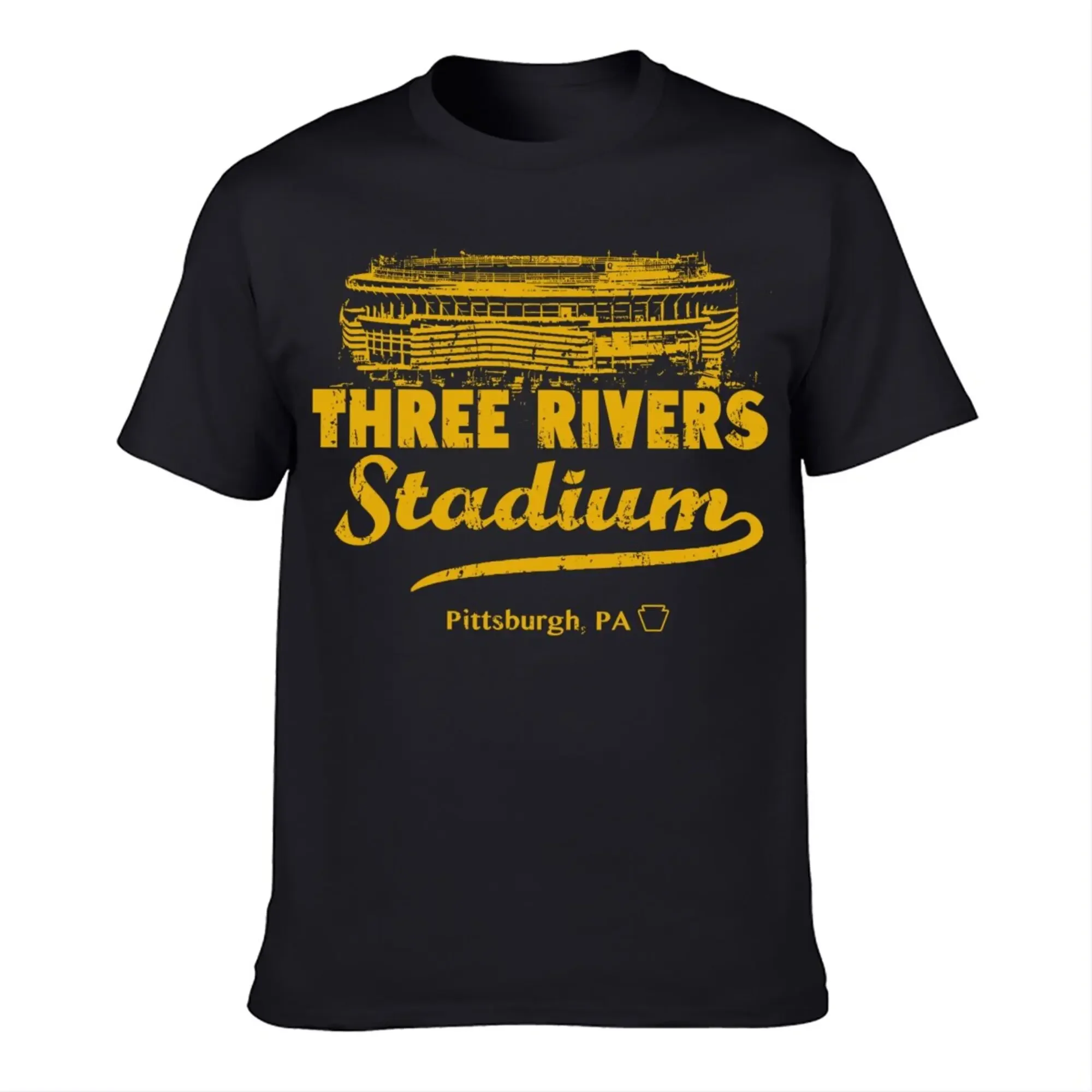 Pittsburgh Three Rivers Stadium Retro T-Shirt  Also in Ladies FitAnime Graphic T-shirts for Men Clothing Women Tees Y2K tops Uni