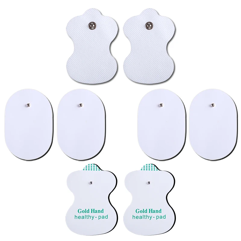 Reusable 3.5mm Button Electrode Stickers with Combined Buckle for TENS Digital Machine Massager Accessories