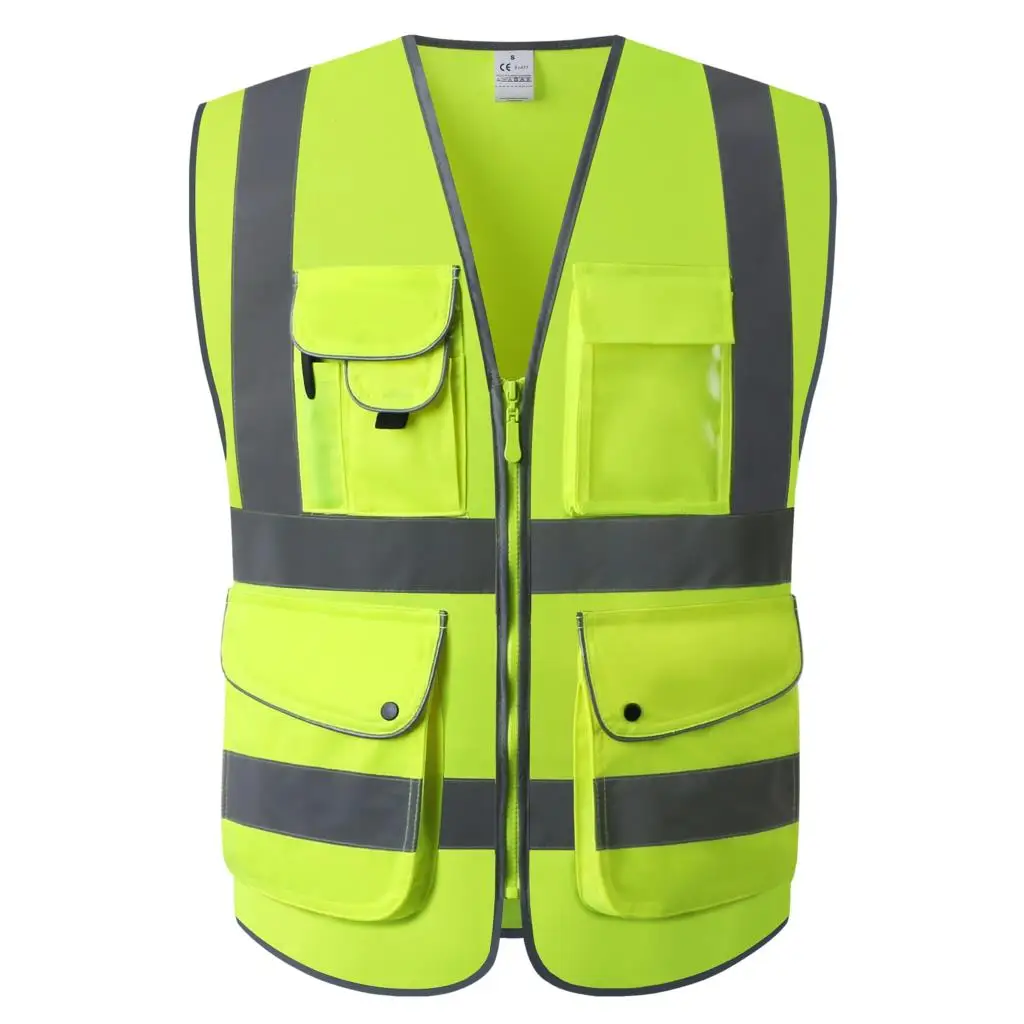 High Visibility Reflective Vest Moto Night Riding Jacket Clothing Hi Vis Workwear Construction Work Safety Vest