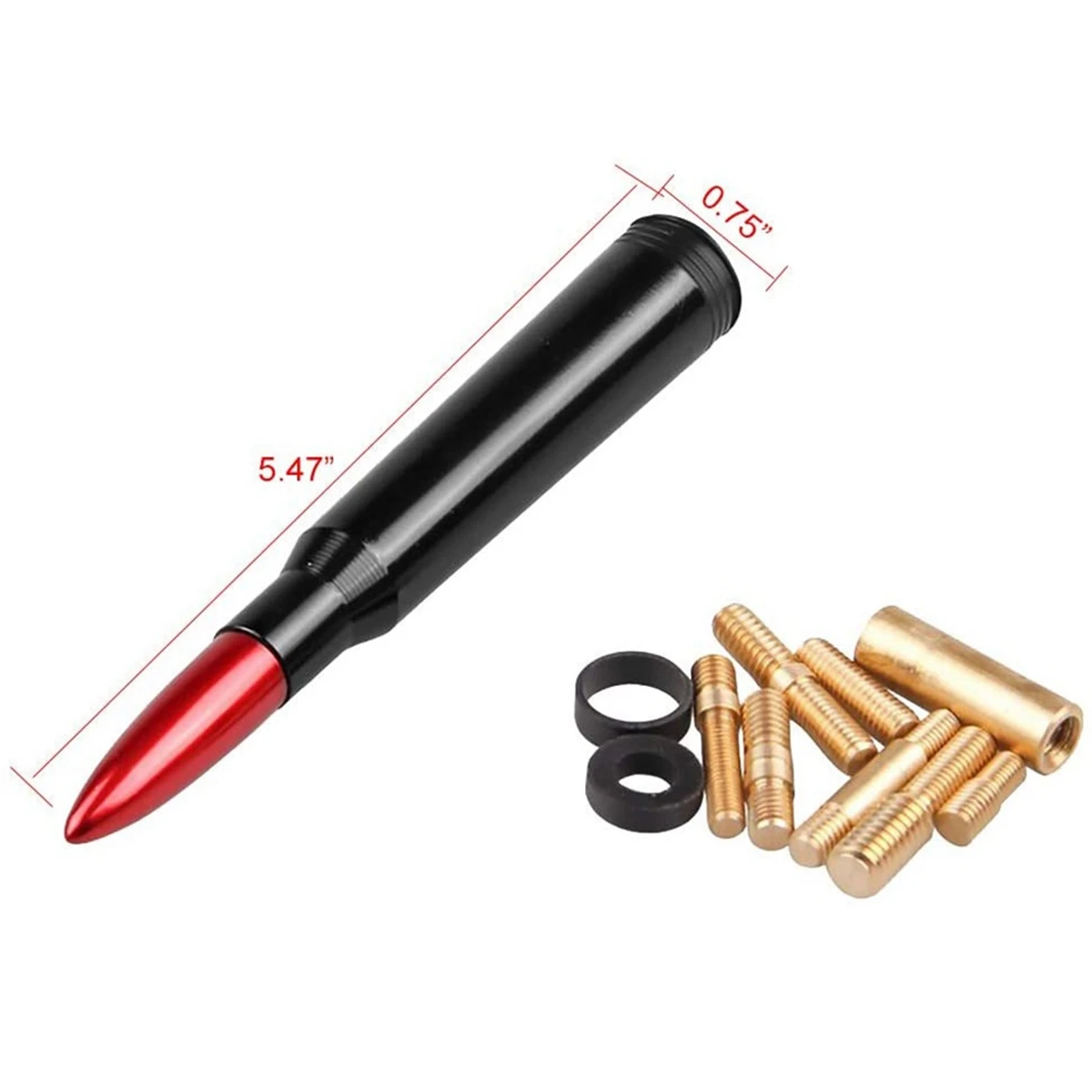#39I Antenna for Ford F150 F250 Super Duty Raptor Dodge RAM 1500, Red,truck decals for men,(aluminum alloy)