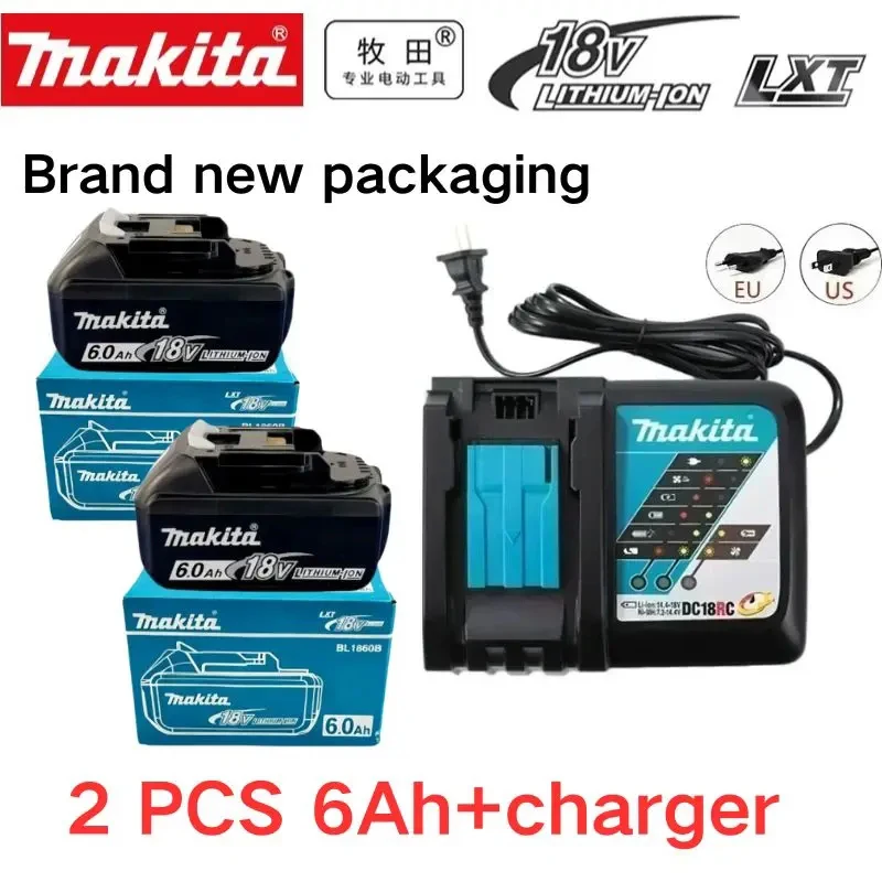 Originele Makita 18V 6.0Ah accu, voor Makita accu BL1830 DDF487 BL1840 BL1840B BL1850 BL1860B accu voor elektrische gereedschappen