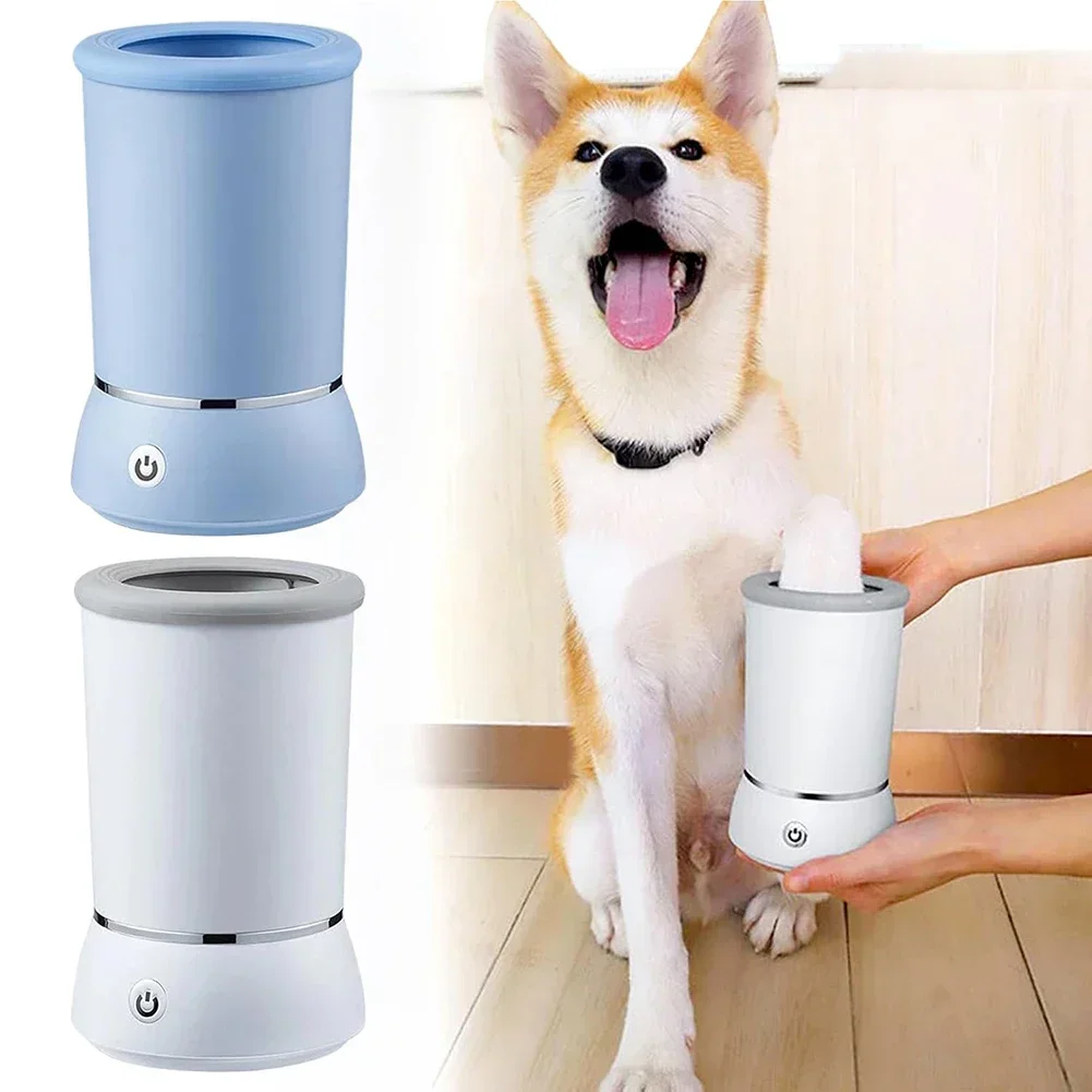 

Paw Brush Automatic Dog Paw Cleaner Easy One-touch Operation for Small Medium Large Breed Dogs Rechargeable Pet Foot Washer Cup