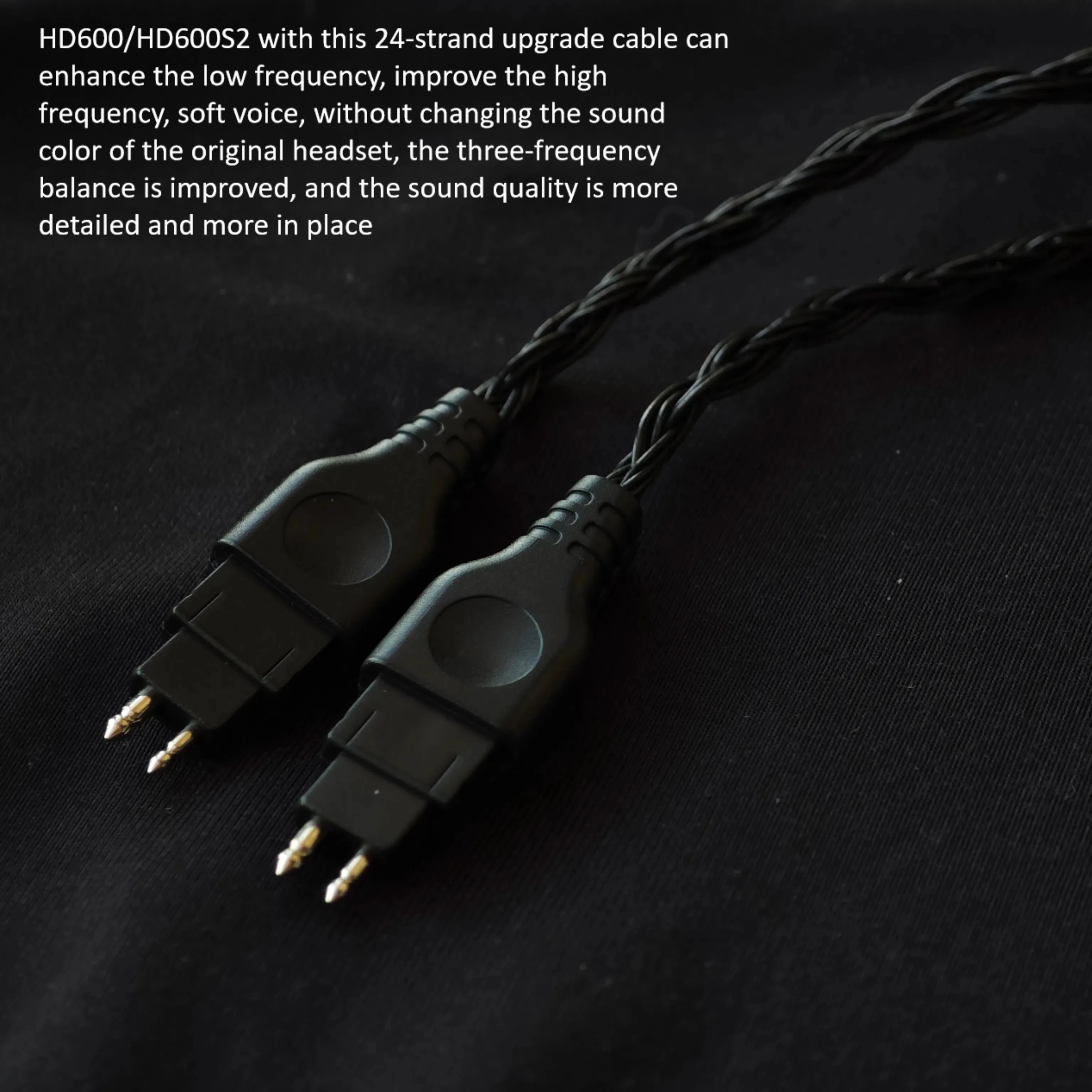 24 core HD660s2, HD600, HD650 Cable 4.4mm Upgraded Cable Replace Cable XLR, 6.35mm, 2.5/3.5 Headphone Cable