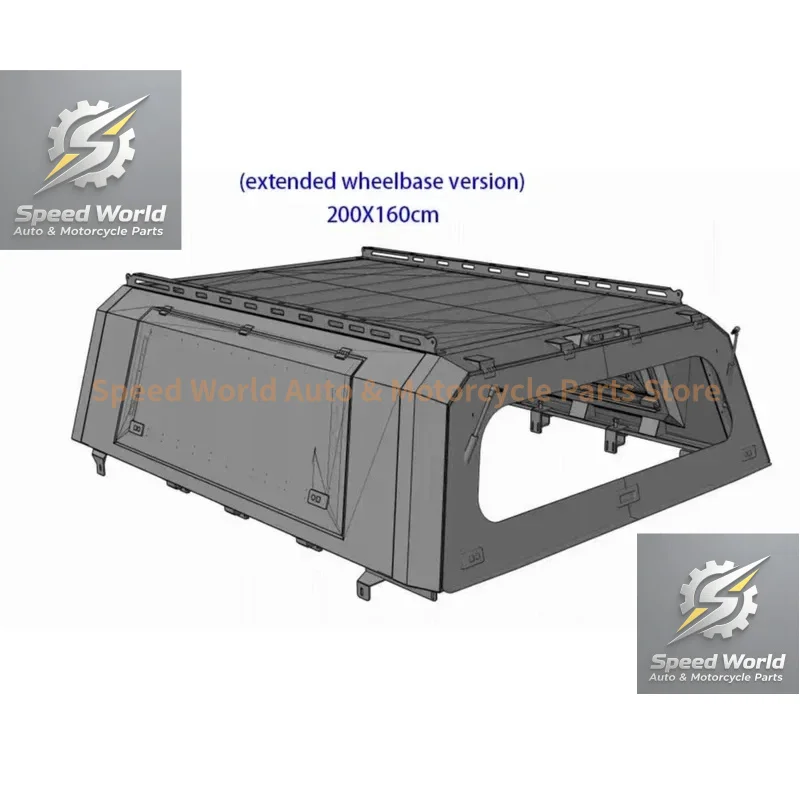 4X4 Accessories Body Kit Pickups Galvanized Steel Truck Canopy For Sier 1500