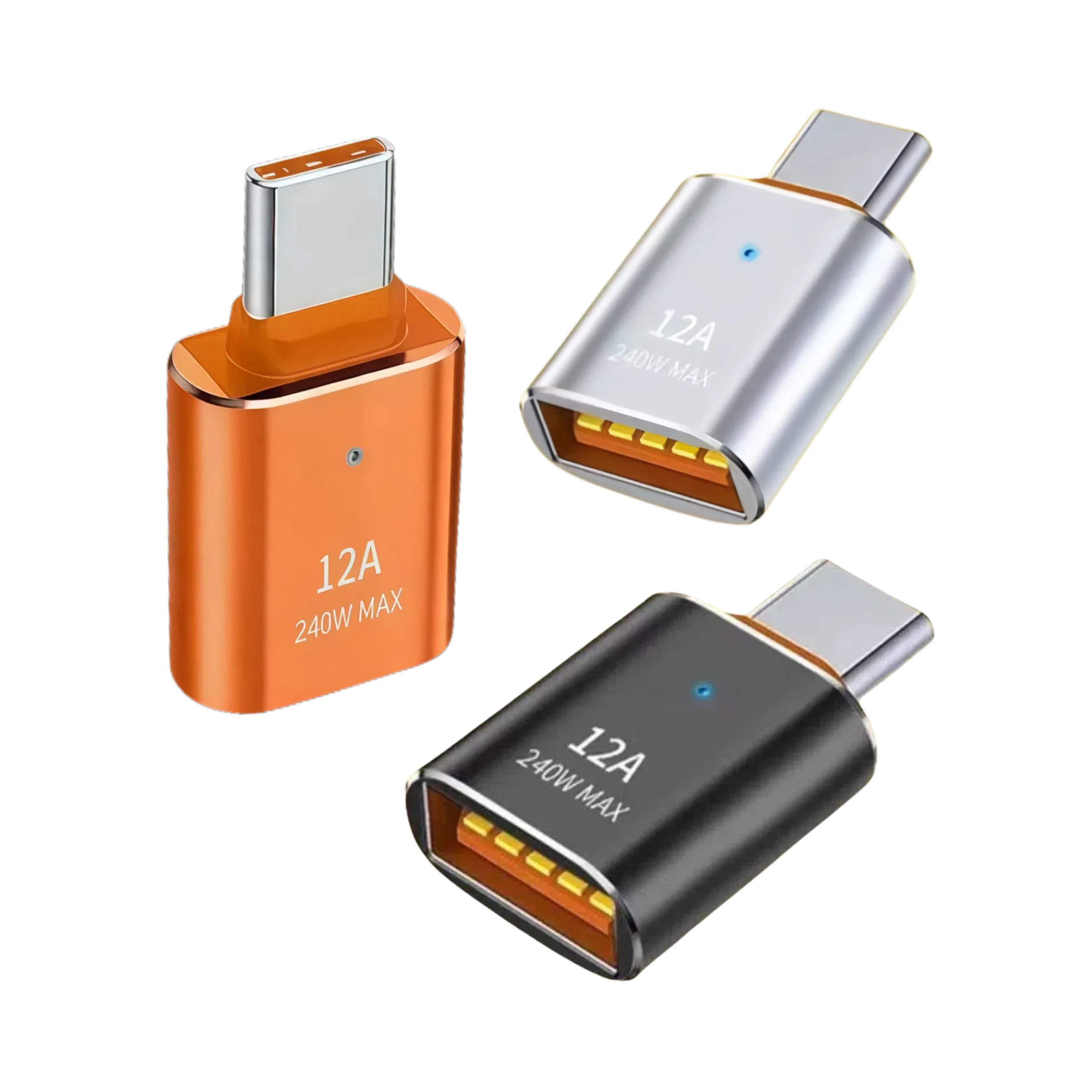 12A USB 3.0 OTG Adapter USB Male To Type C Female Connector Fast Data Transfer Adapter