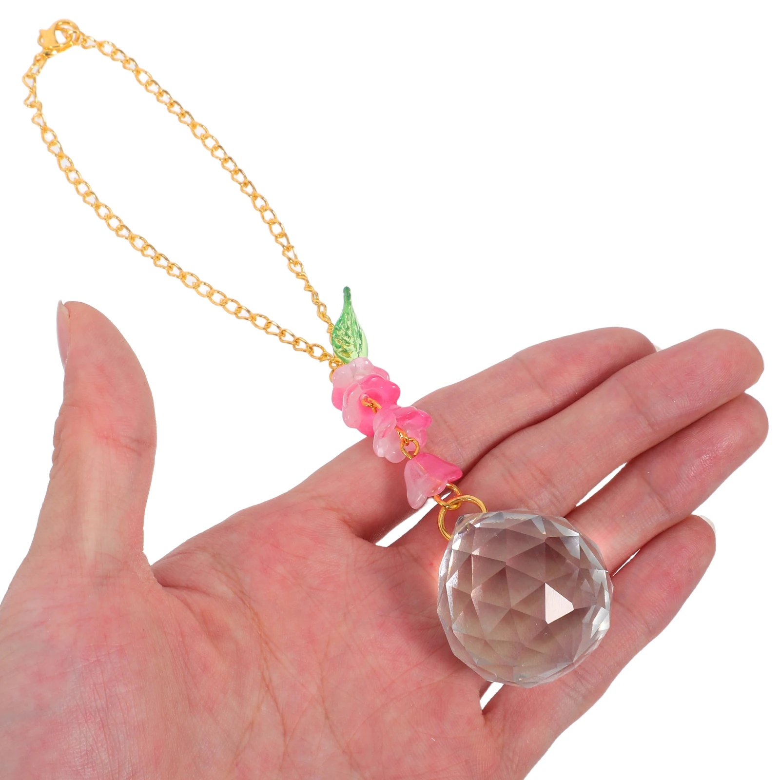 

Car Rearview Mirror Decorations Accessories for Women Crystal Charms Hanging Miss Automobile Pendant
