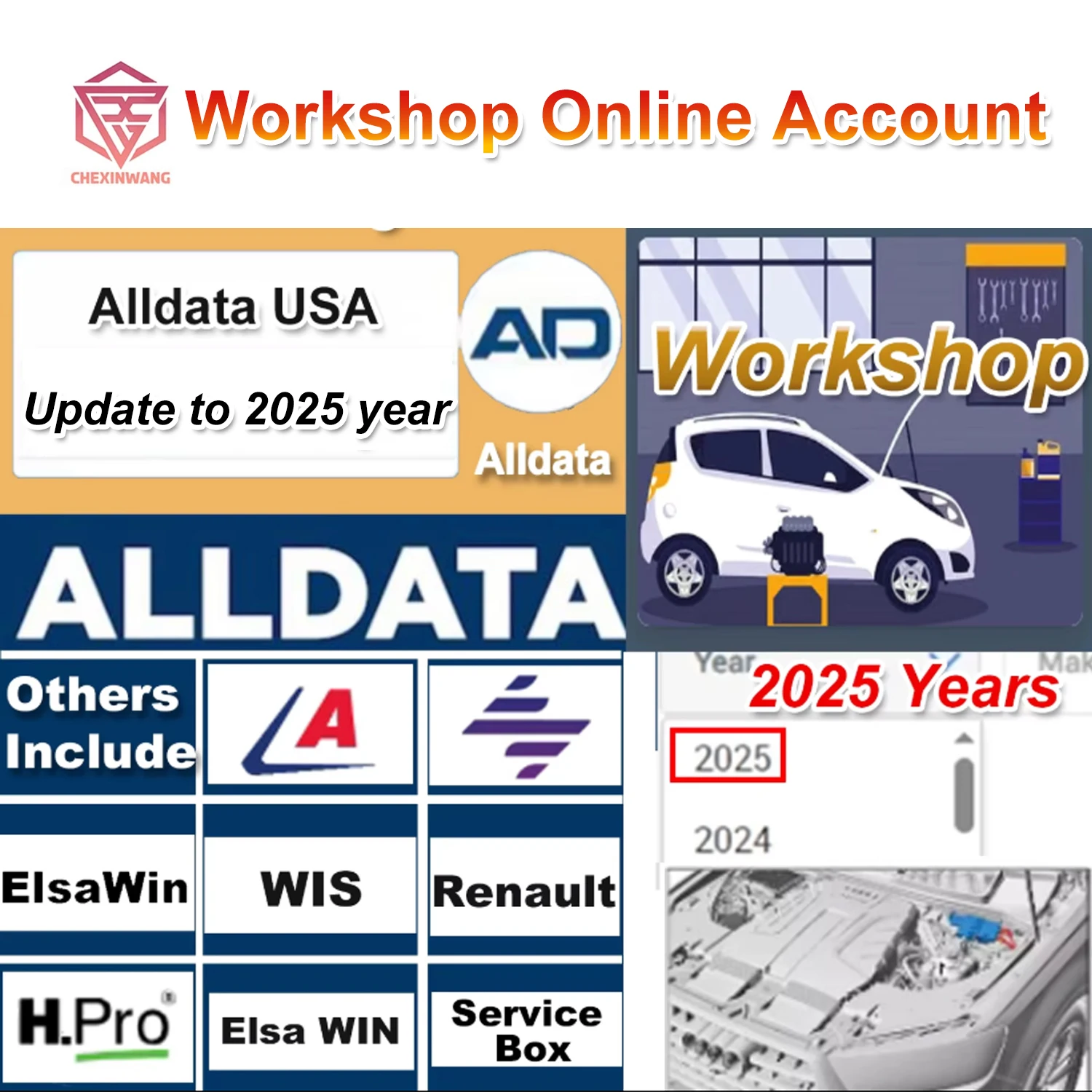 2025 Alldata USA Online Account for Auto data  Auto Data Autodata Haynes PRO Workshop Car Repair Software every Month Account