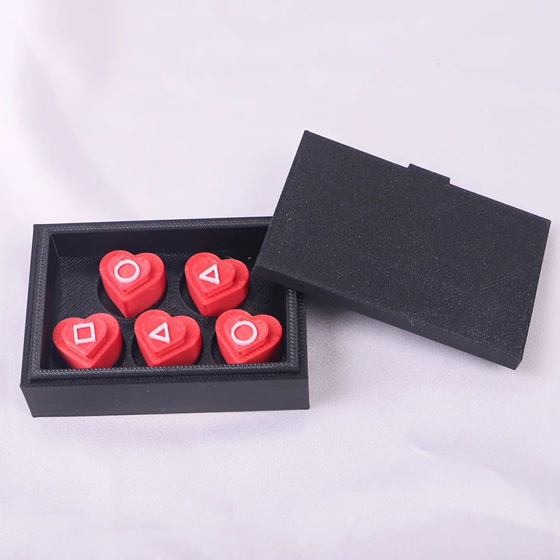 Love Shape Dice Gonggi Jack Stone Pebbles Set Funny Gonggi Korean Game Traditional Play Game Valentine's Day Gift