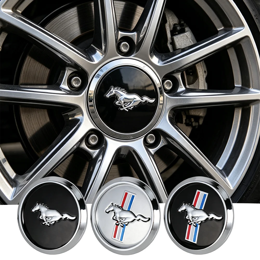 68MM Auto-Radnabenkappen Aufkleber Emblem Felgenabdeckungen für Ford Focus Mustang Mk2 Mk3 Mk7 Fiesta Ranger Kuga F150 Bronco