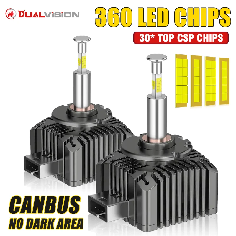 

360 светодиодов D1S/R D3S/R D4S D2S Фара Canbus Лампа CSP Led 110 Вт Супер яркая D1R D4R D2R D3R Автомобильная лампа серии D Автомобильная лампа 12 В 6000 К