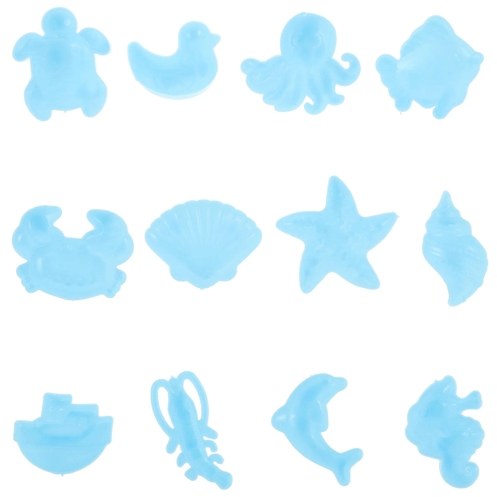 12個入り型セット遊びキット楽しい遊び砂型海洋生物の形スイミングプール水ビーチ砂セットおもちゃ