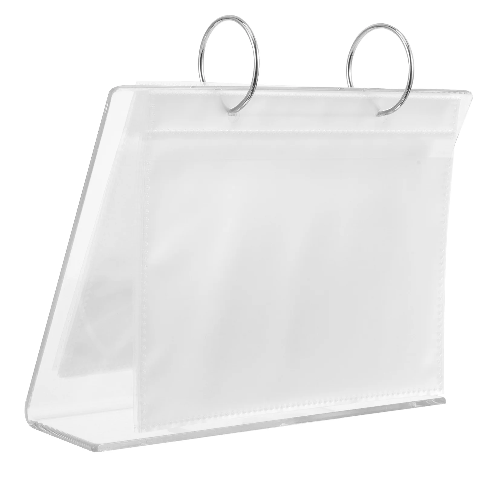 空のネイルステッカーアルバム収納ブック、デカールの収集やディスプレイ用、ステッカーホルダーオーガナイザー、アクリルクラフトディスプレイケース