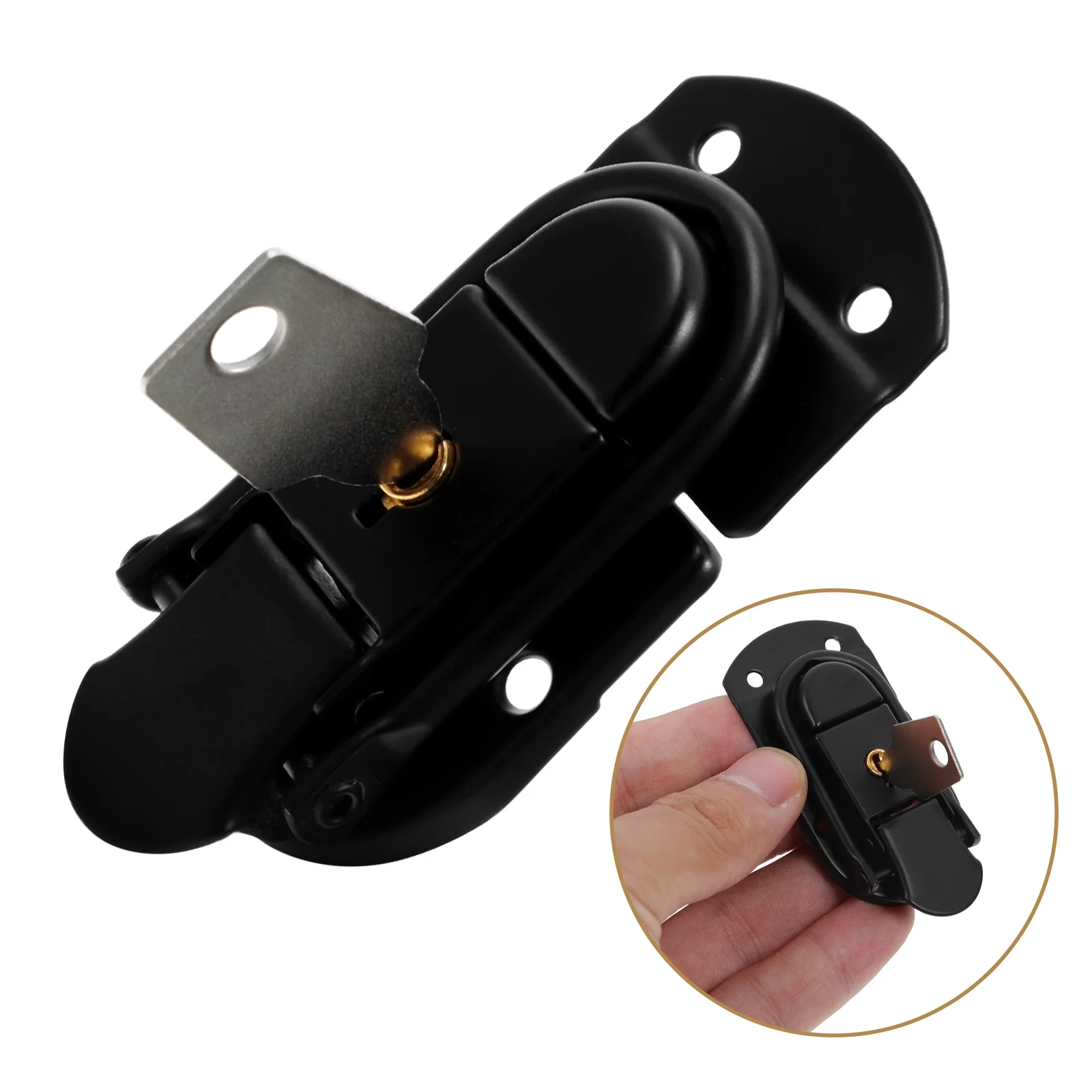 

Vintage Style Metal For Suitcase Jewelry Box Cabinet Latch Buckle Durable Toggle Closure Key Lock Hardware Suitcase Lock Box