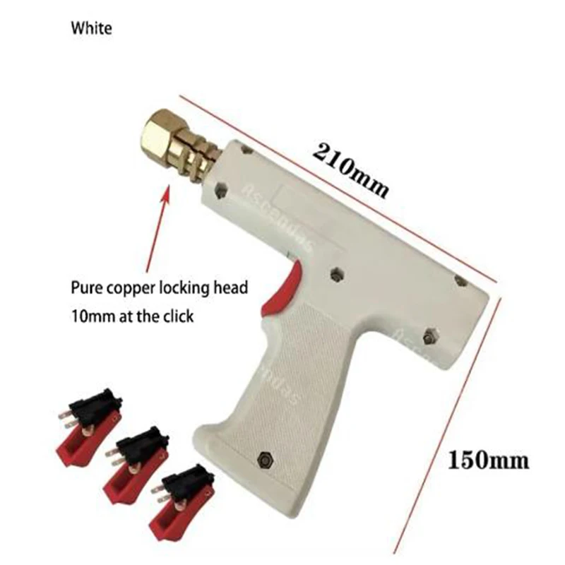 Pistola de soldadura por puntos profesional, piezas de máquina de reparación de abolladuras de coche, pistola soldadora de calibre de latón con 3