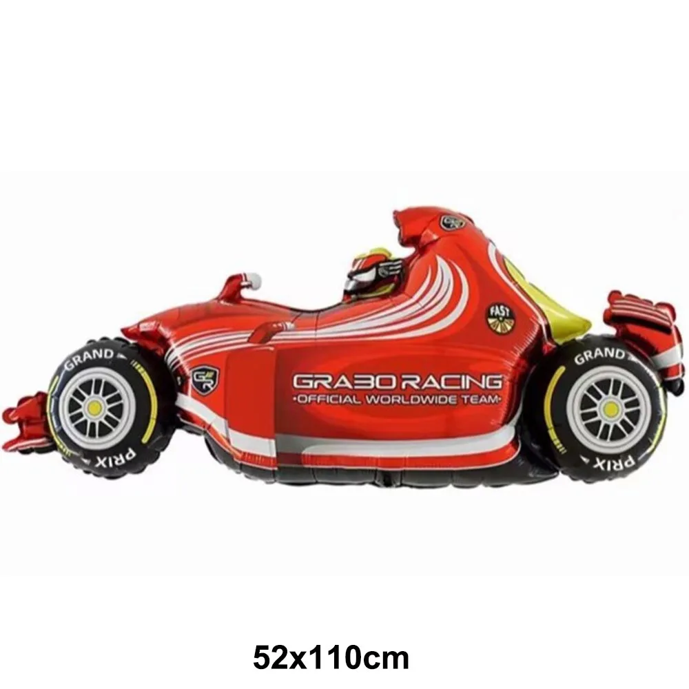 Race Car Foil Balloons Trophy Flags Cars Balloons for Kid Racing Car Birthday Decorations Party Supplies Boy Party Decorations - view 2