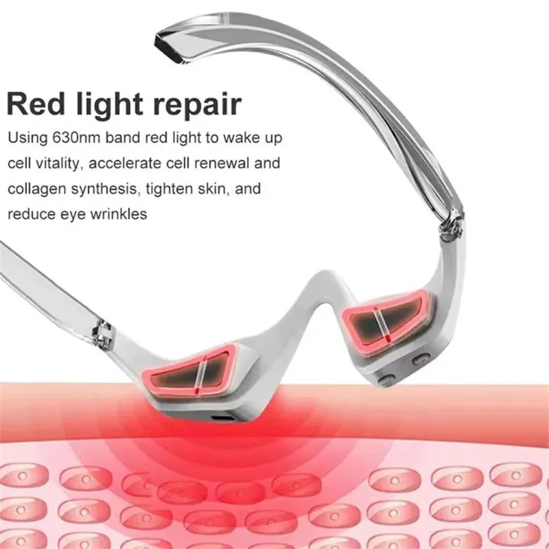 61/2000  3D light-emitting diode red light therapy EMS cosmetic micro-current eye massager eliminates dark circles under tired e